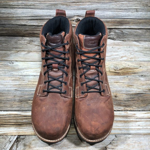 KEEN The 59 Steel Toe Mid Waterproof Boots Men 10 US Double Wide - Picture 4 of 11